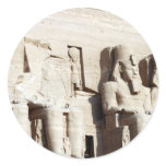 abu simbel pharoahs round sticker