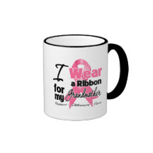 Abuela - cinta del cáncer de pecho tazas