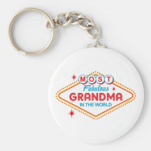 Abuela fabulosa de Las Vegas Llaveros