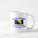 Abuelo bosnio apuesto taza