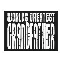 Abuelos retros: El abuelo más grande del mundo Impresión En Lona Estirada