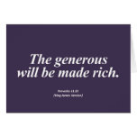 Abundance Proverbs 11:25 Abbrev