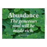 Abundance Proverbs 11:25