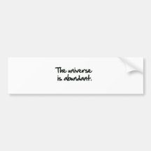 Abundant Bumper Sticker