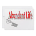 Abundant Life: The Key - v1 (John 10:10) zazzle_invitation
