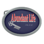 Abundant Life: The Key - v1 (John 10:10) Belt Buckles Abundant Life: The Key - v1 (John 10:10) Belt Buckles