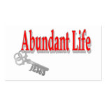 Abundant Life: The Key -v1 John 10:10 Tract Card / Business Card Template
