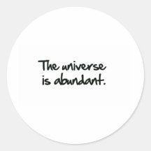 Abundant Round Stickers