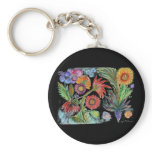 Abundant Zinnias keychains