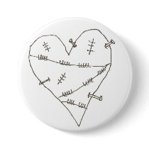 Abused Heart Pins