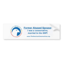 Abused Spouse of the GOP bumper stickers