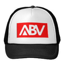 ABV BLACK and RED MESH HAT hats