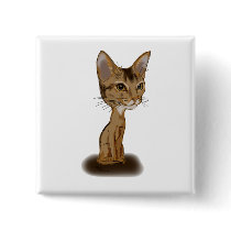 Aby Caricature Pinback Buttons