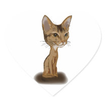 Aby Caricature Heart Stickers