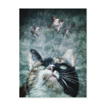 Abyss cat Postcard