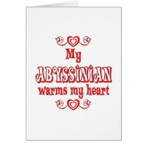 Abyssinian Cats Warm My Heart cards