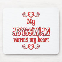 Abyssinian Cats Warm My Heart mousepads