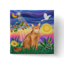 Abyssinian (red 18) - Twilight (horiz) buttons by catartgifts Abyssinian (red 18) - Twilight (horiz) buttons