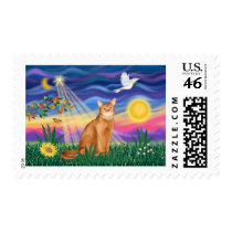 Abyssinian (red 18) - Twilight (horiz) postage