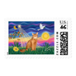 Abyssinian (red 18) - Twilight (horiz) Stamps