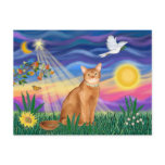 Abyssinian (red 18) - Twilight (horiz) Postcard