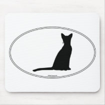 Abyssinian Silhouette mousepads
