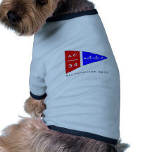 AC34 Burgee Print Dog Clothing