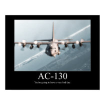 AC-130 Motivational Poster posters