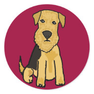 AC- Airedale Terrier Stickers sticker