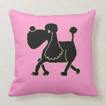 AC- Awesome Black Poodle Pillow pillows