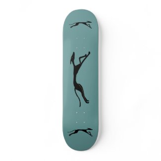 AC- Awesome Greyhound Art Skateboard