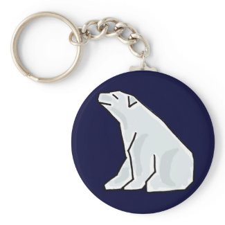 AC- Awesome Polar Bear Keychain keychain