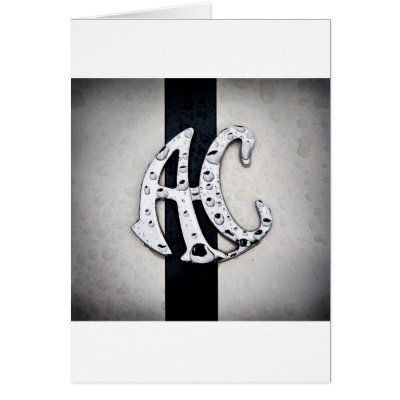 AC Badge Logo Art Greeting Card by ImagePost