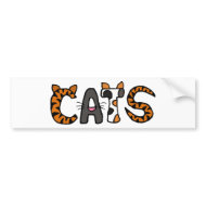 AC- Cool Cats Bumper Sticker bumpersticker