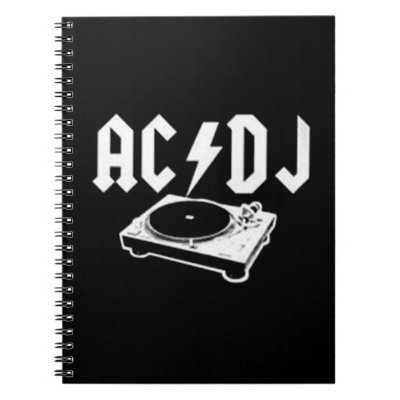 AC DJ SPIRAL NOTEBOOK