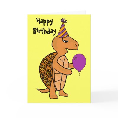 AC- Funny Turtle Over the Hill Card by inspirationrocks