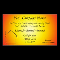 AC/Heating~Appliance Contractor Business Card business cards