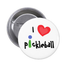 AC- I Love Pickleball Button