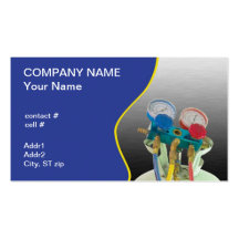AC maintenance gauge Business Card Templates