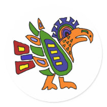 AC- Mexican Style Colorful Eagle Stickers