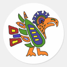 AC- Mexican Style Colorful Eagle Stickers