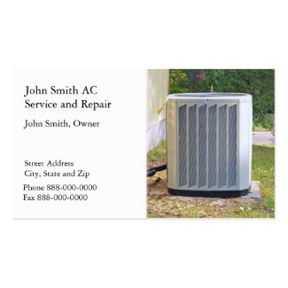 AC Service and Repair Business Card