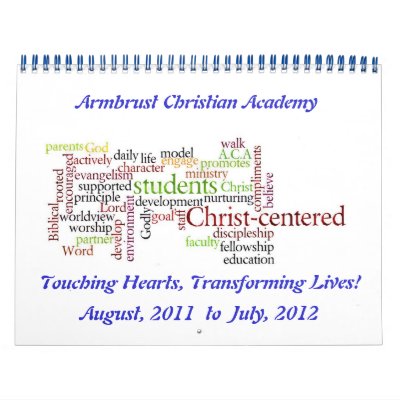 ACA Wordle  calendar by ACASchool