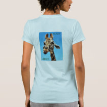 Acacia addict giraffe womens shirt design