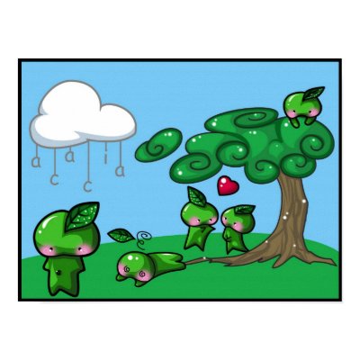 Acacia Leaf Sprites Print by Illeander