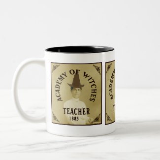 Academy of Witches Teacher Antique photo Cup mug