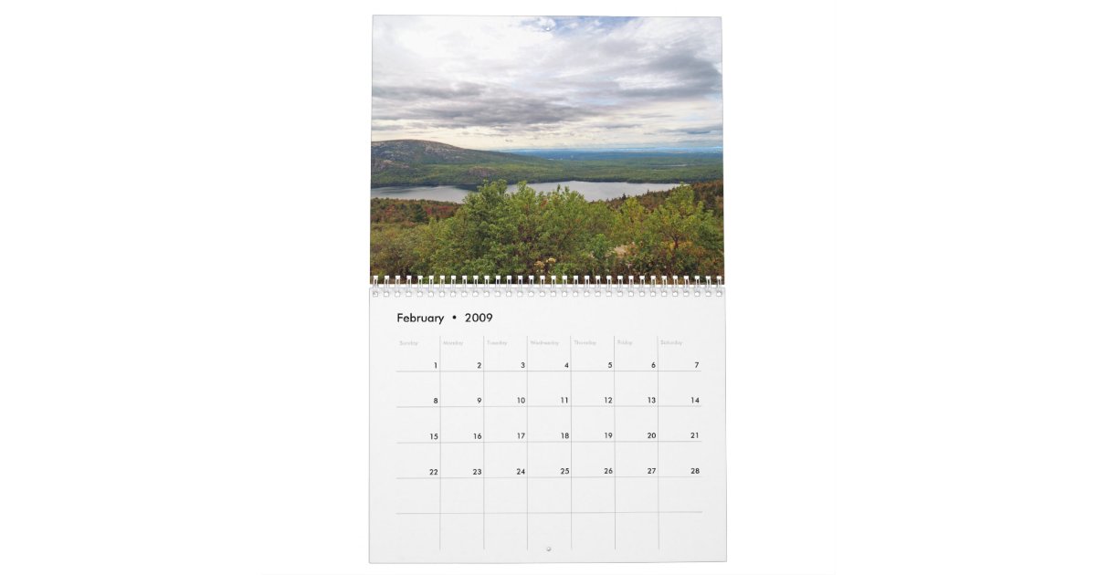 Acadia National Park 2009 Calendar Zazzle