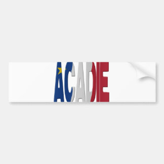 acadian flag bumper sticker gifts