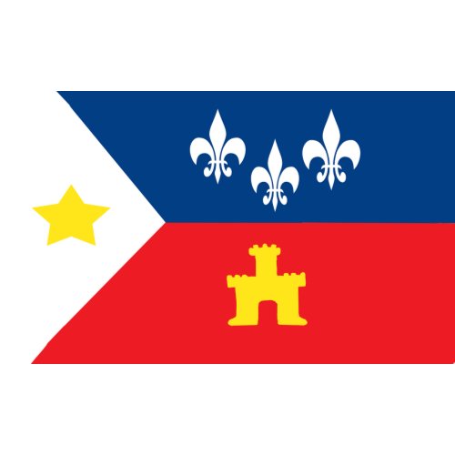 Acadiana Cajun Flag Stickers sticker Acadiana Cajun Flag Stickers by 