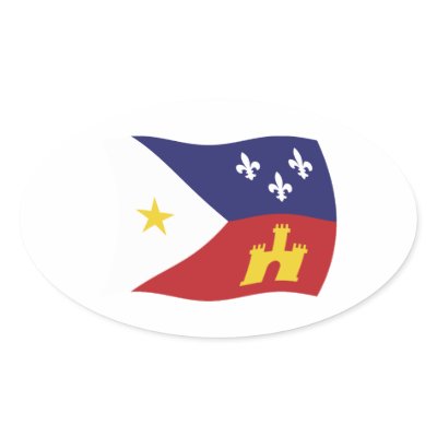 Acadiana Flag Sticker by livingflags